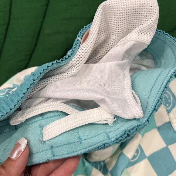 Cat & Jack 4T Smiley Check Checkered Swim Trunks - Picture 3 of 5